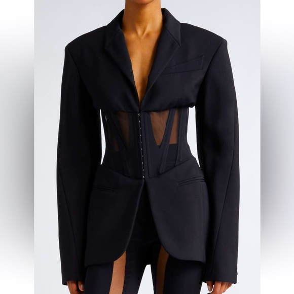 Limited edition Mugler H&M corset style blazer. Rare find! - Picture 1 of 13